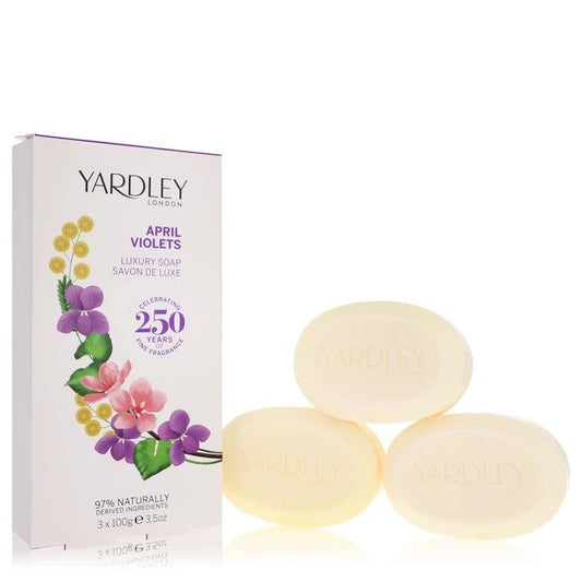 April Violets 3 x 3.5 oz Soap By Yardley London - detoks.ca