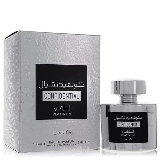Lattafa Confidential Platinum Eau De Parfum Spray By Lattafa - detoks.ca