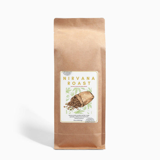 Nirvana Roast Organic Hemp Protein with Coffee Blend (Medium Roast) - detoks.ca