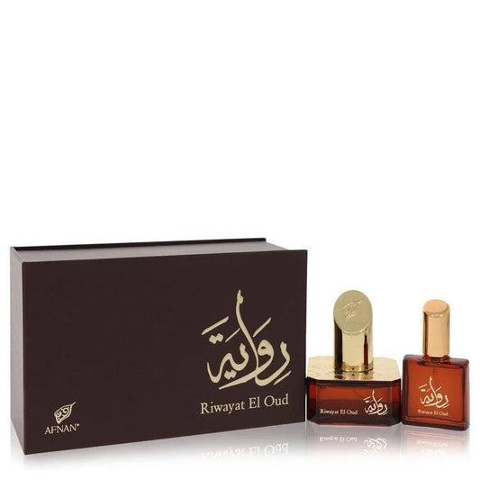 Riwayat El Oud Eau De Parfum Spray + Free .67 oz Travel EDP Spray By Afnan - detoks.ca